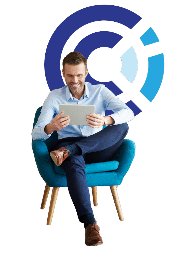 Client attending court-approved individual therapy via secure video call Therapist conducting secure, one-on-one Individual Therapy session via telehealth