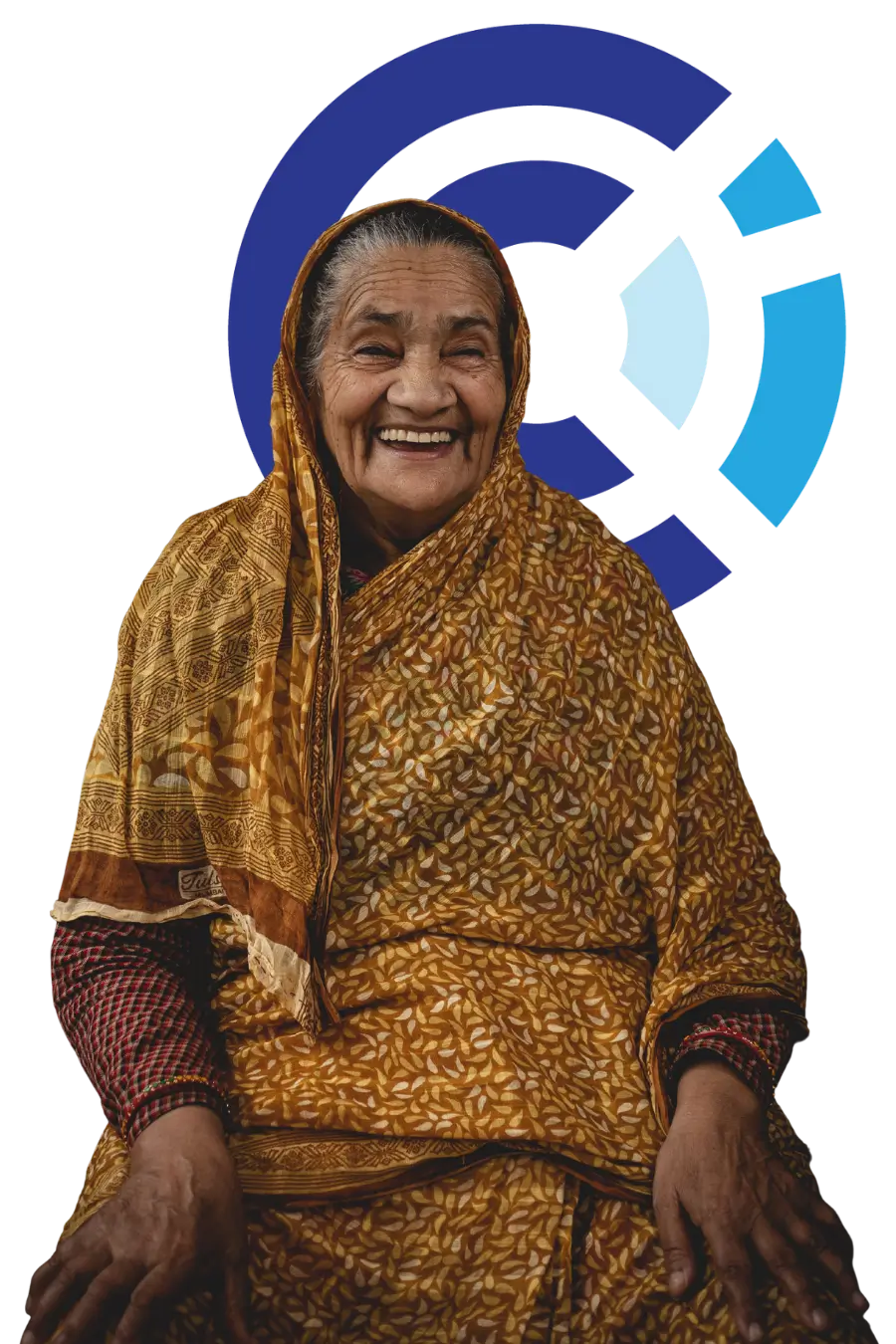 Elderly woman, reminding us to protect against elderly abuse A man finishing the final module of an online sexual misconduct prevention course