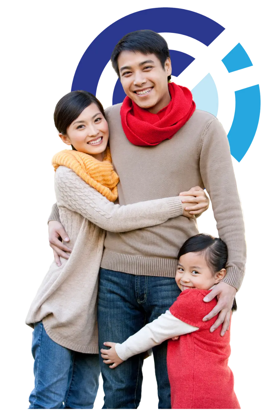Healing Through Parenting Therapy Parents and child sharing a heartfelt hug, reflecting the rebuilding of trust and emotional safety achieved through structured, court-approved parenting therapy.