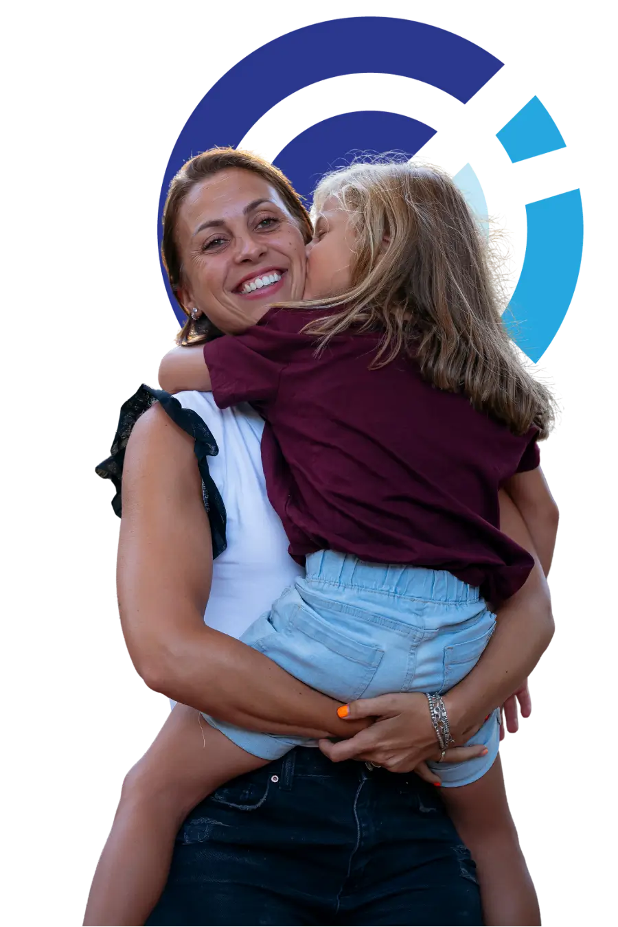 Mother practicing active parenting techniques at home Parents improving communication through a co-parenting program.