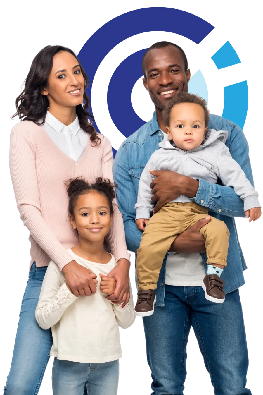 Parents learning co-parenting skills through an online program.