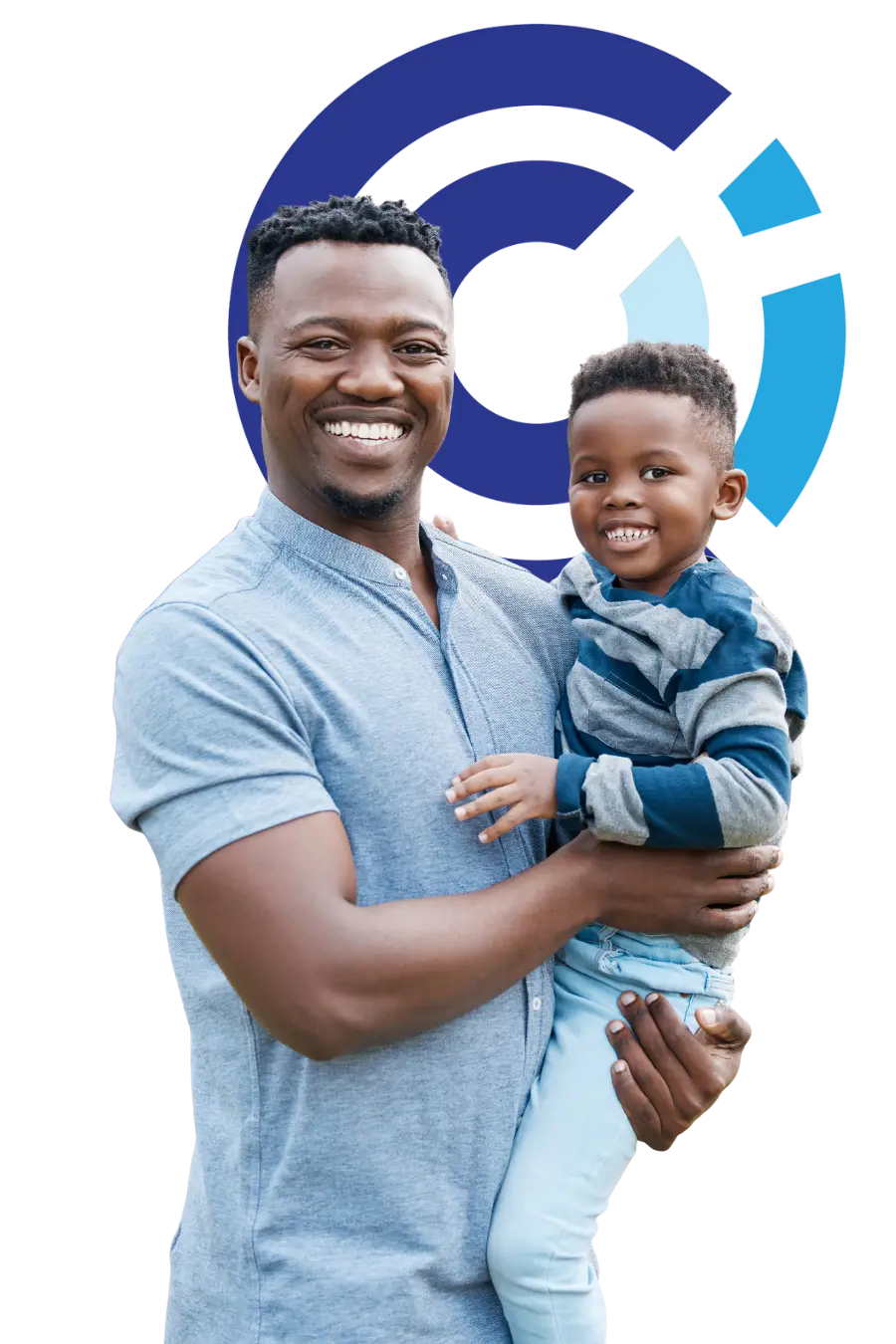 Promotional flyer for the Caring Dads parenting program Parents learning co-parenting skills through an online program.