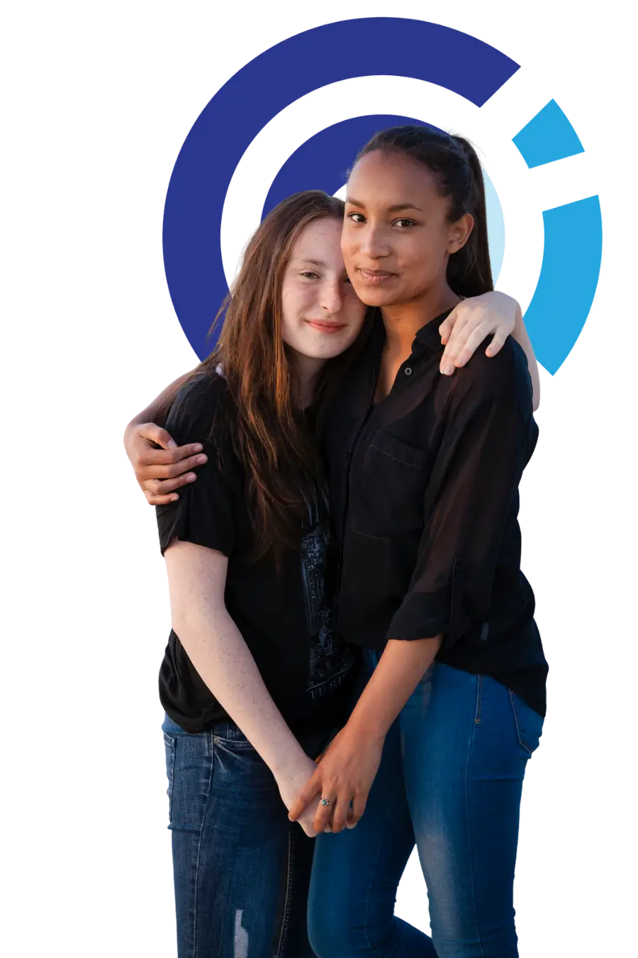 Two young female friends walking on Ruegen beach in Germany, reflecting on learning to forgive A male participant sharing his testimony during a misconduct accountability program