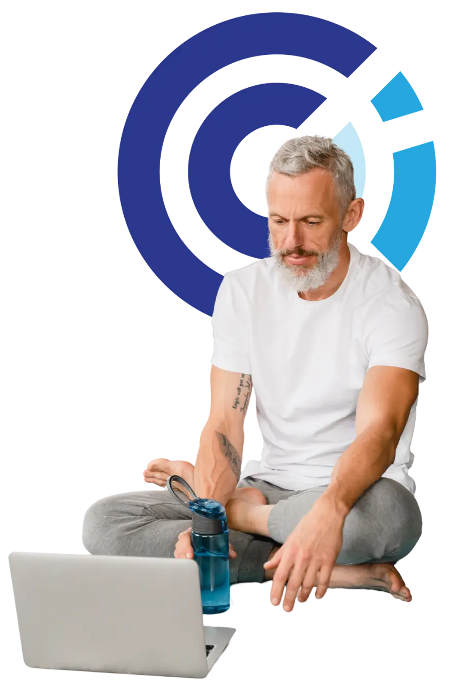 a man attending alcohol and substance abuse programs online Individual receiving one-on-one attention as part of 1-day alcohol and substance abuse programs for quick intervention