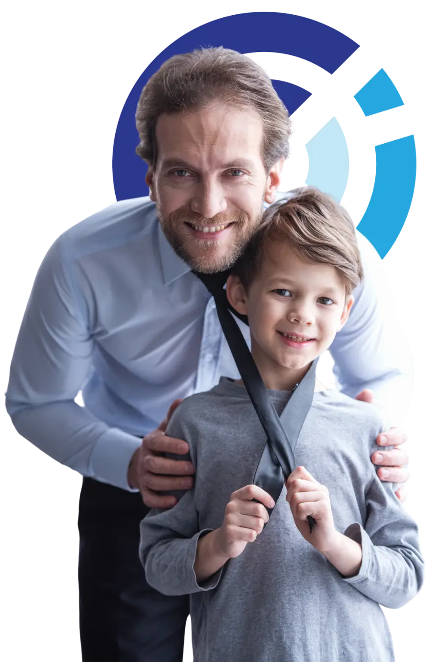 Father working on rebuilding trust through a structured co-parenting program.