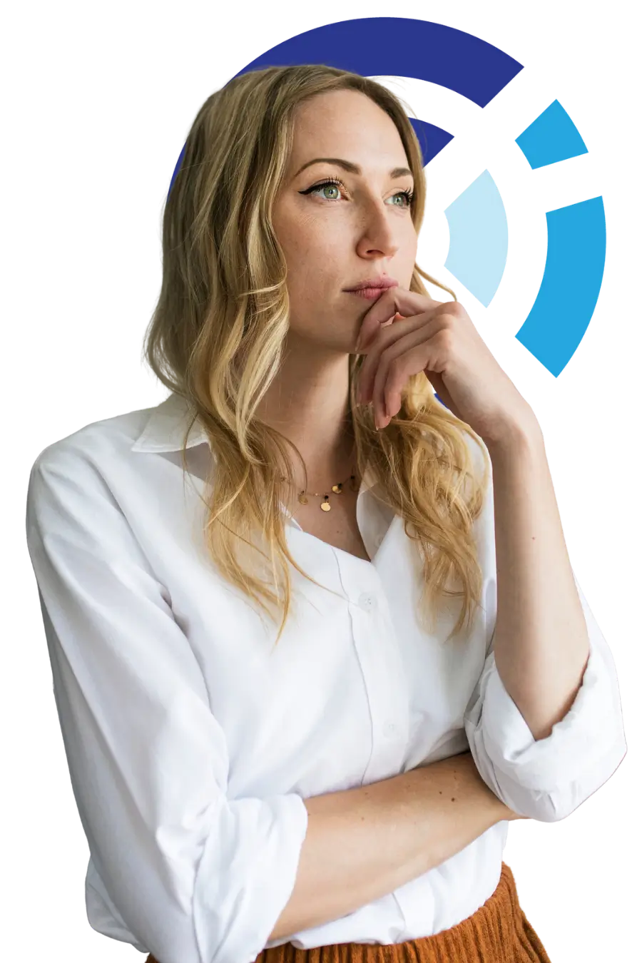 A woman learning personalized tools for handling stress and impulsivity
