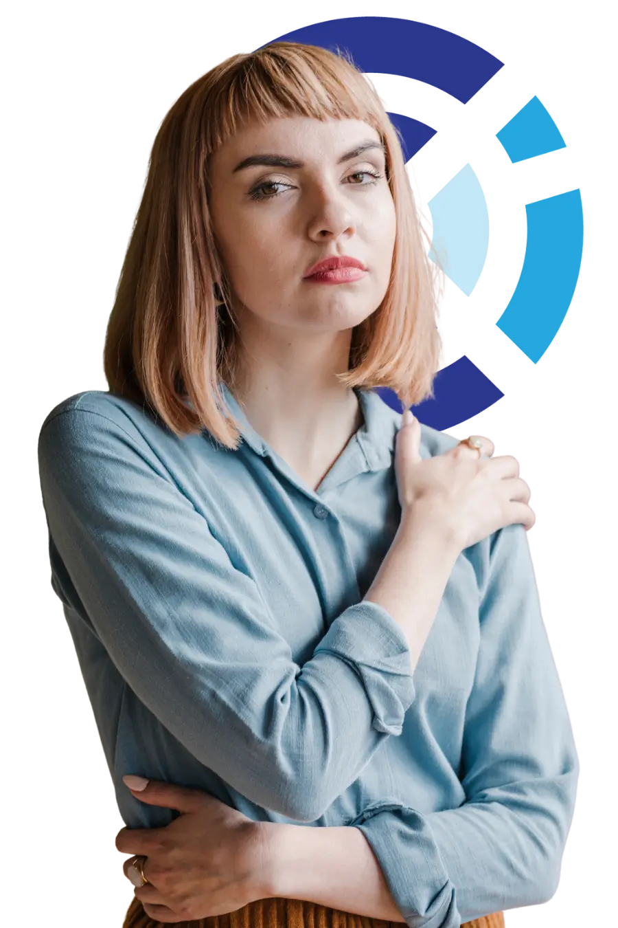 Girl with bob haircut, sex offender therapy.