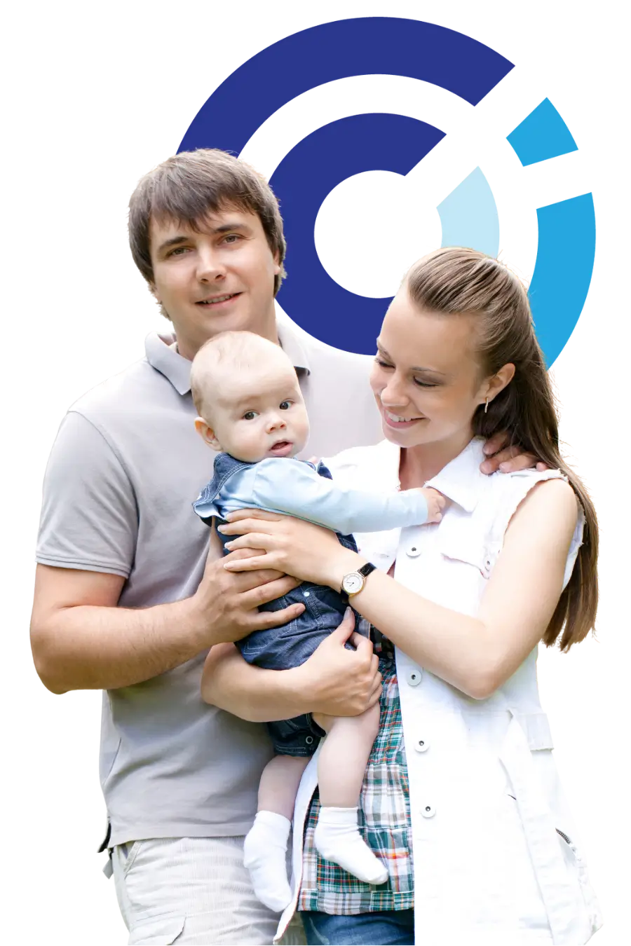 Happy family get stroll in the park after foundations of parenting class