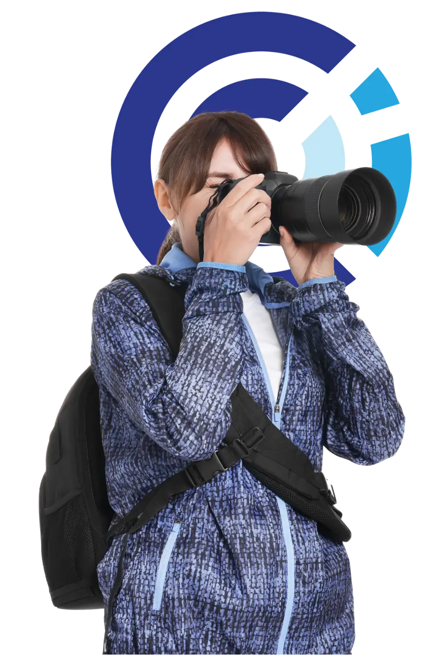 Woman completing a module activity in an online harassment training course