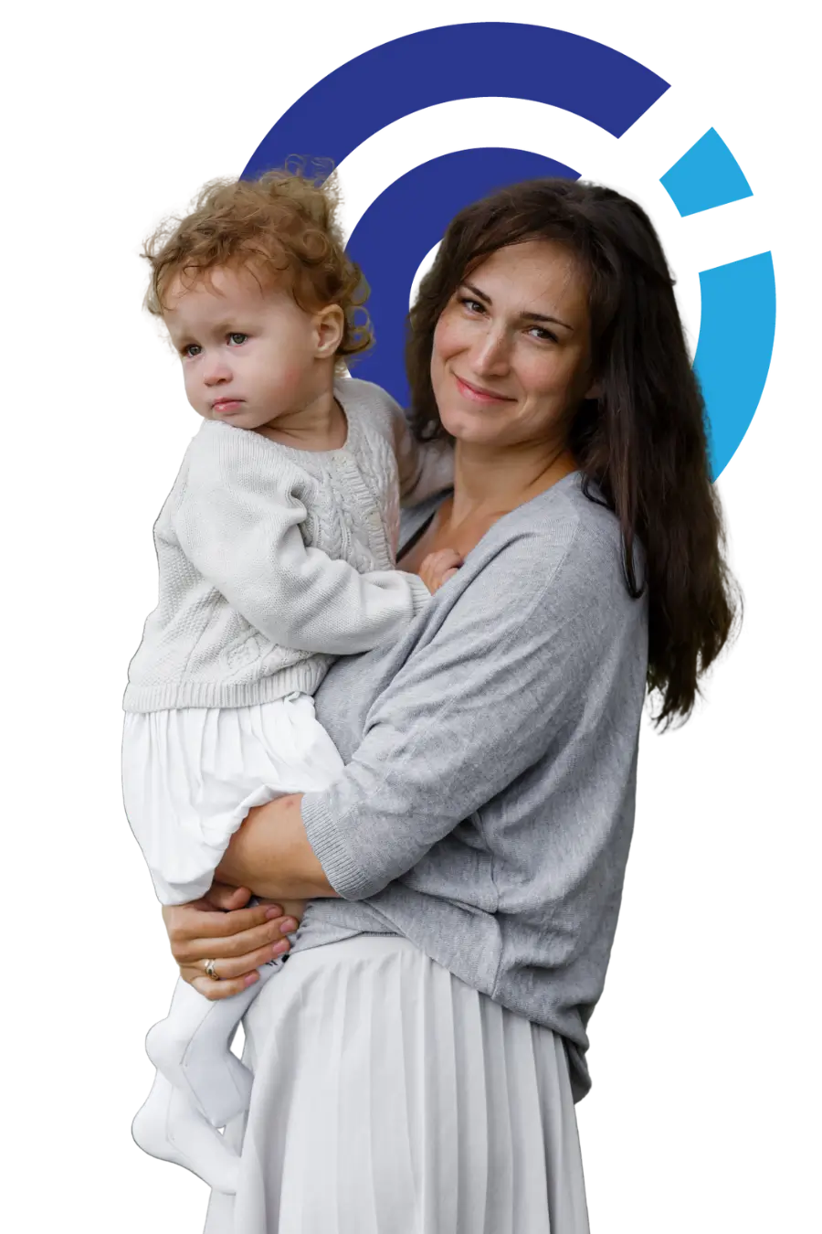 Young attractive woman hugging her little curly daughter while walking in park for co parenting classes A licensed facilitator leading a Foundations of Parenting Class via video conference, guiding parents through structured learning.