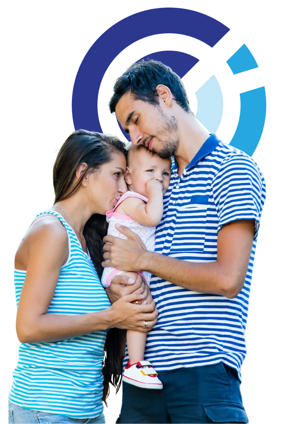family photo before parenting class Parents in co parenting programs after separation