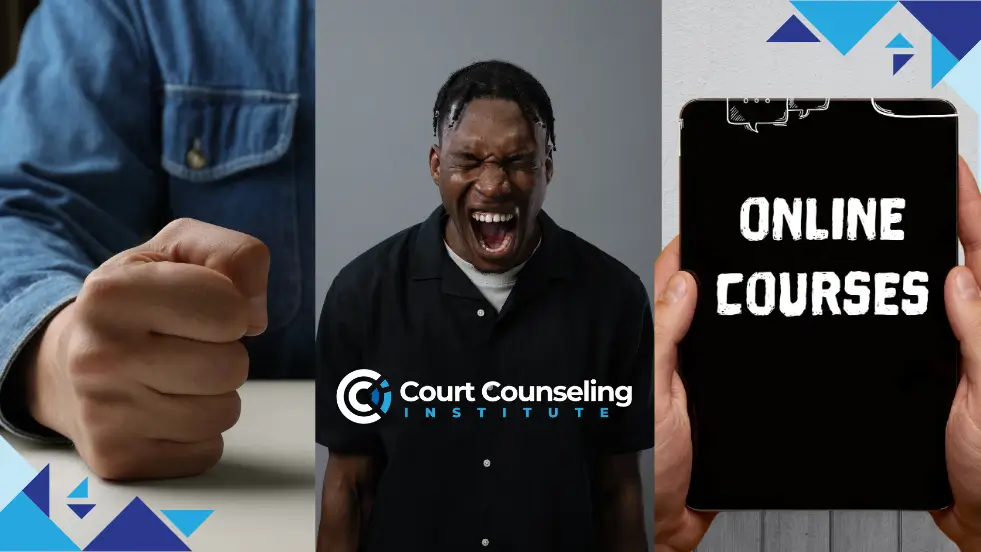 Person practicing in anger management course
