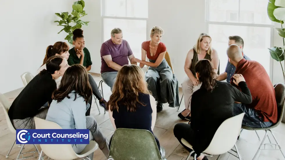 Therapist and clients building trust through meaningful cultural practices.
