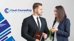 Legal team and counselors discussing case strategy