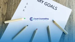 Blank sheet with written resolutions, symbolizing paper for setting goals for the new year.