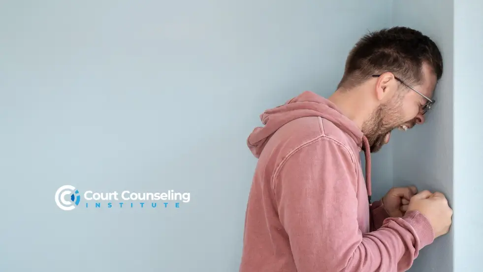 Person showing internal conflict from uncontrollable anger