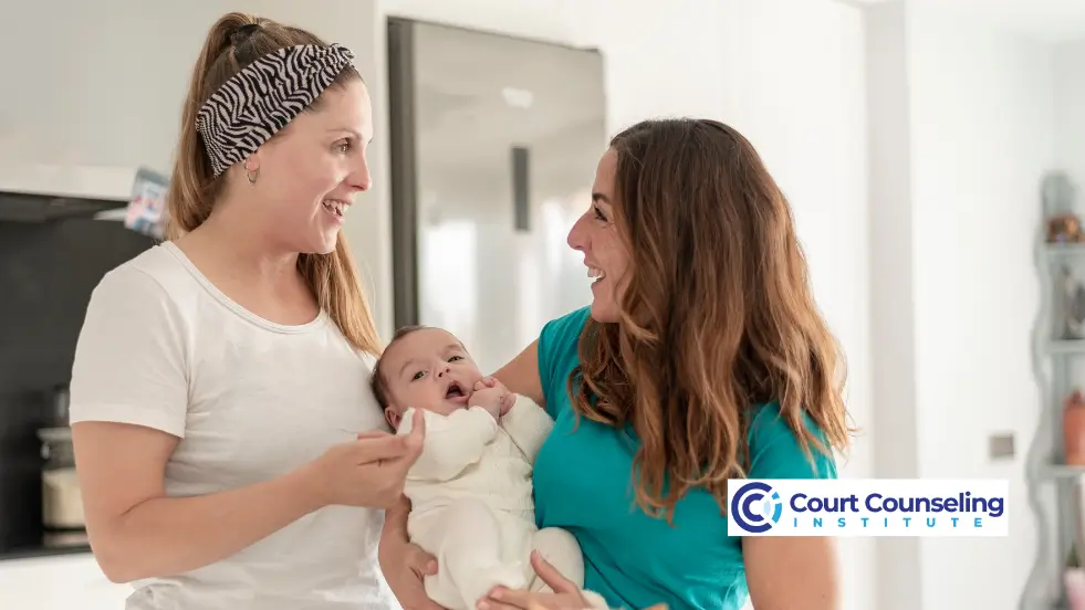 Lawyer and counselor providing guidance for court supervision