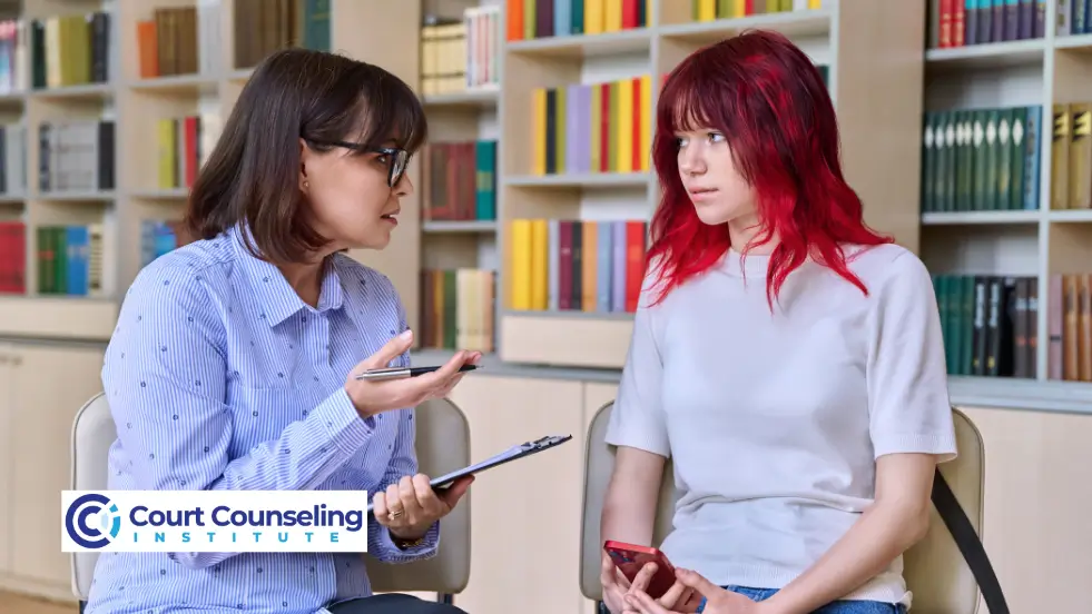 Client attending a counseling session, engaging with a licensed therapist to stay motivated.