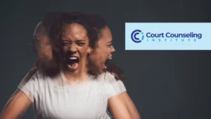 Woman representation of uncontrollable anger