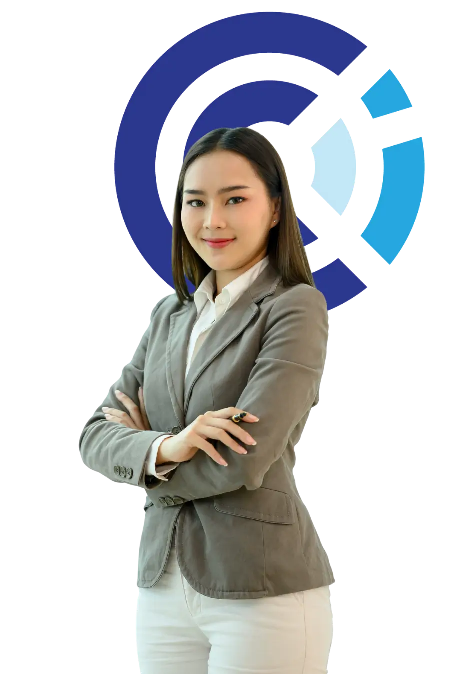 Woman instructor explaining a domestic violence education program in a professional setting.