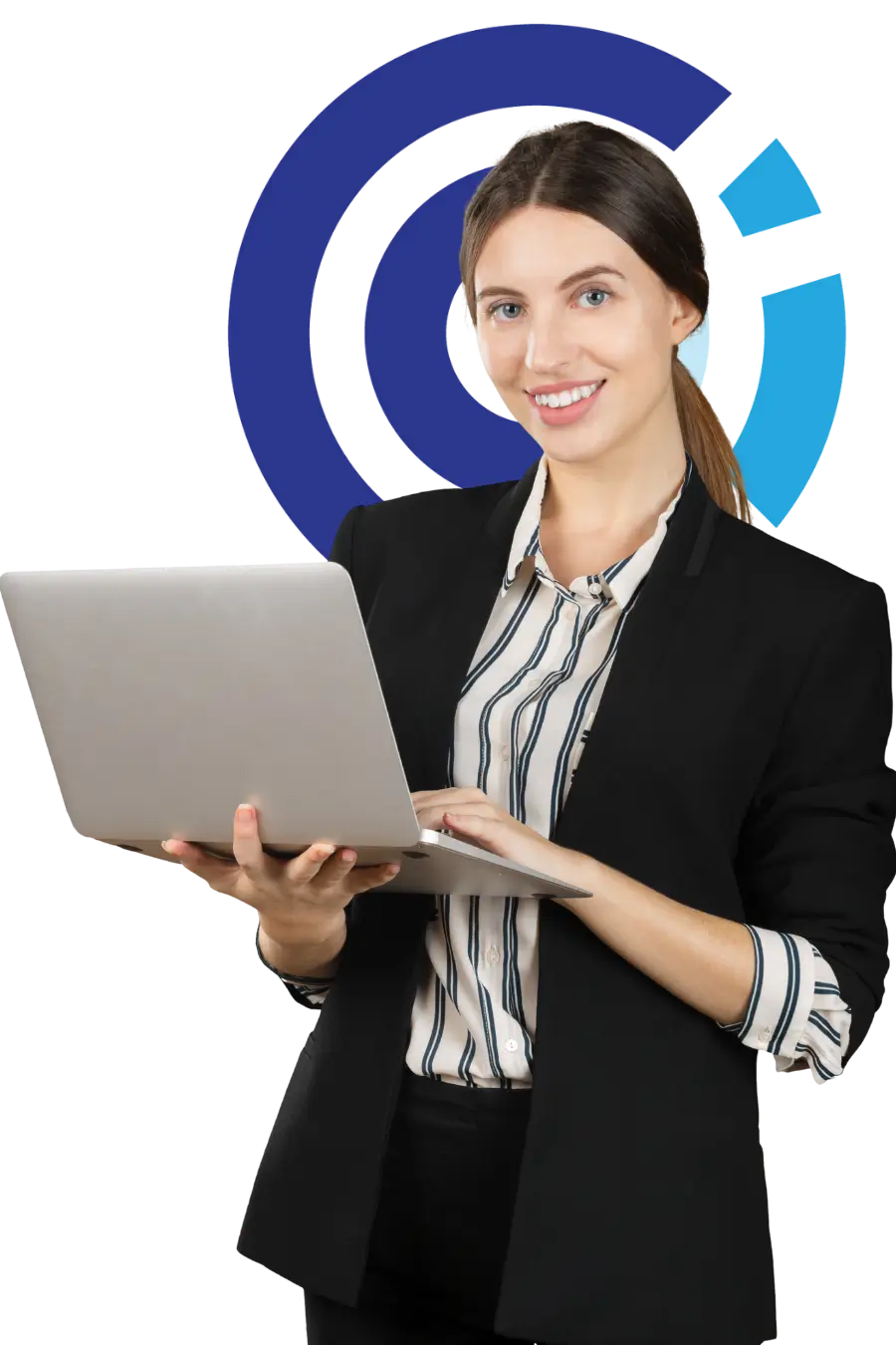 woman attending john school e-learning program