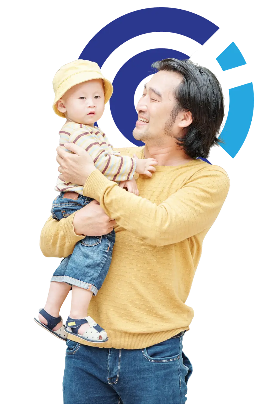 father joins therapy for active parenting program